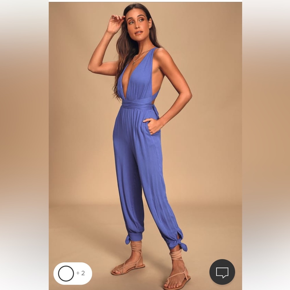 Lulu’s blue jumpsuit - size L